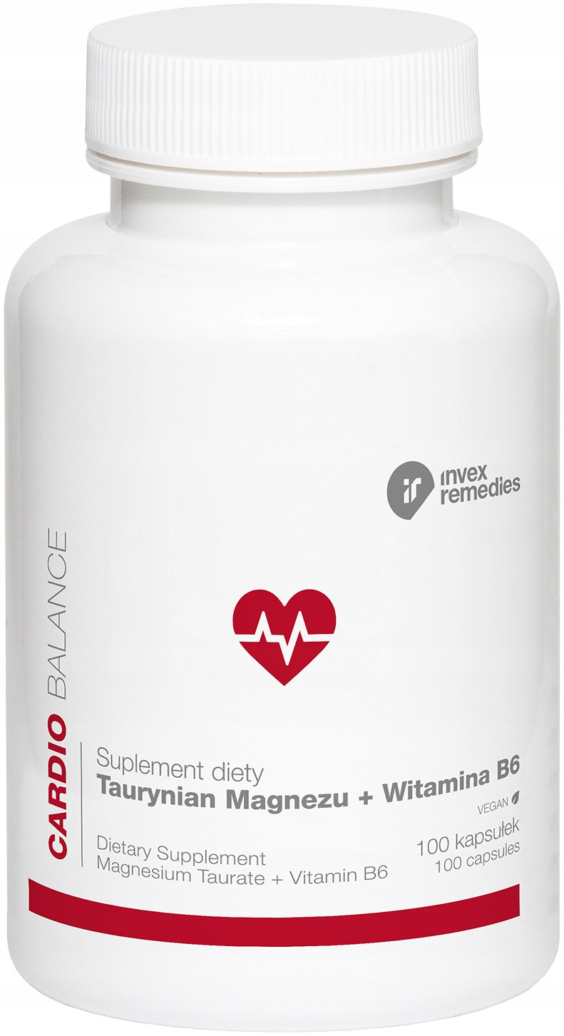 MAGNESIUM TAURATE + VITAMIN B6 Invex Remedies For Nervous System 100 kaps.