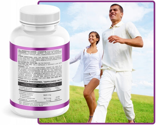 MAGNESIUM Taurate MAGNESIUM + B6 1600mg 100 kap Muscle spasms | INSPORT Name other