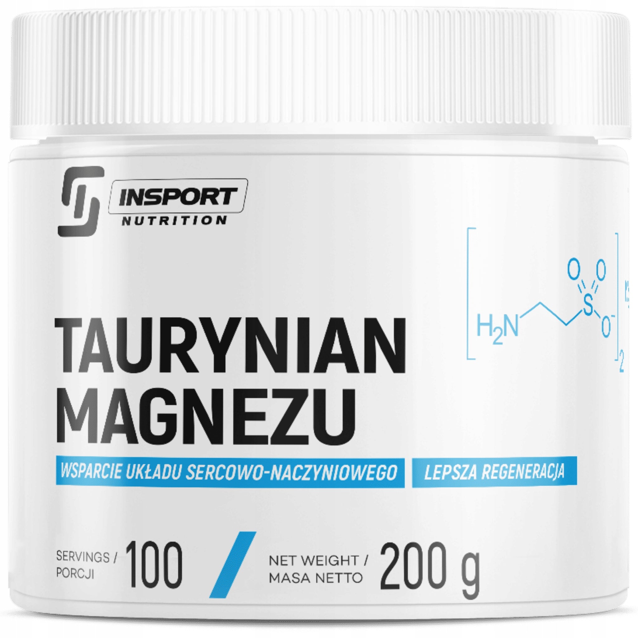 MAGNESIUM Taurate MAGNESIUM Powder 200g Muscle SPASMS | INSPORT