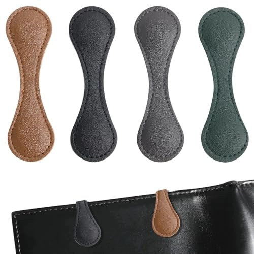 MAGNETIC BOOKMARK LEATHER RETRO FOR BOOKS GIFT 4 PCS leather Brand no brand