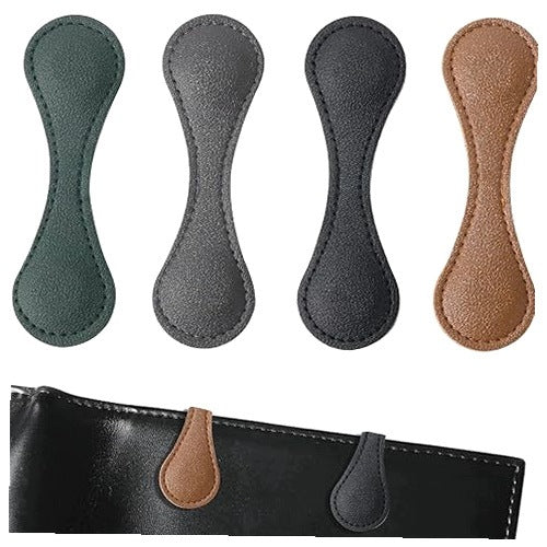 MAGNETIC BOOKMARK LEATHER RETRO FOR BOOKS GIFT 4 PCS leather
