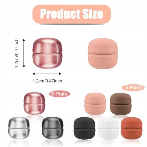 MAGNETIC BROOCHES HIJAB 8 PAIRS COLORFUL WITHOUT NEEDLES FOR WOMEN metal Manufacturer code SWC5908807062274