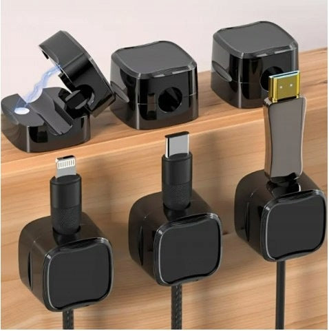 MAGNETIC CABLE ORGANIZER 3PCS SET DESK CABLE HOLDER CLIPS Manufacturer code Magnetyczny organizer kabli | homenti