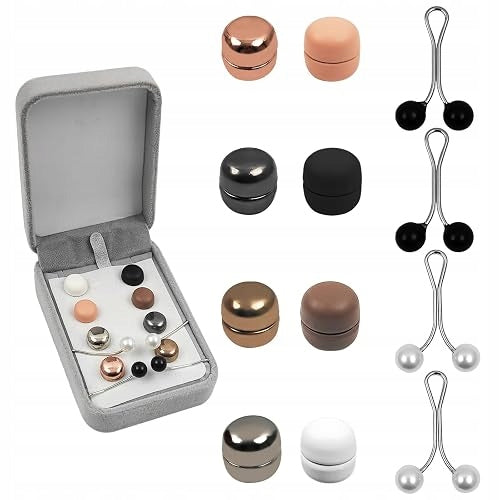 MAGNETIC CLIPS FOR HIJAB ROUND WITHOUT NEEDLES SET OF 12 FOR WOMEN