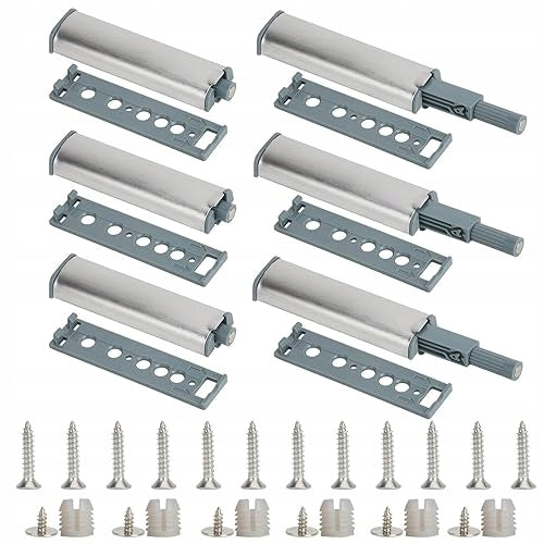 MAGNETIC CLOSURE FOR KITCHEN CABINET DOOR FURNITURE 6 PIECES METAL