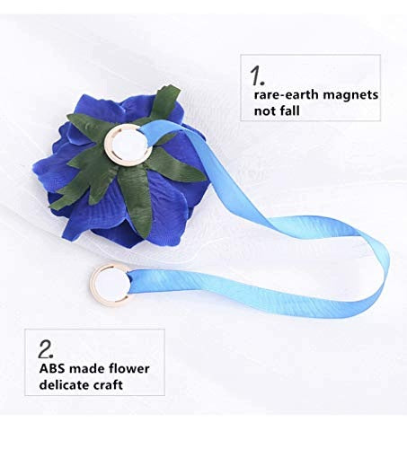 MAGNETIC CURTAIN BUCKLE SILK RIBBON FOR GIFT 2 PCS. for home Manufacturer code Producent niezależny