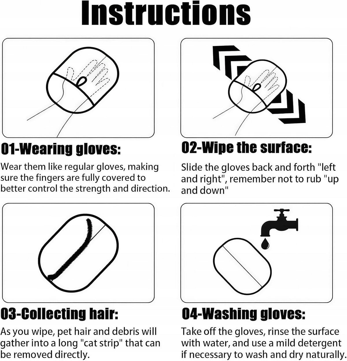 MAGNETIC GLOVES FOR HAIR 2PCS + COMB FOR CATS DOGS Manufacturer code RĘKAWICE MAGNETYCZNE SIERŚĆ PIELĘGNACJA