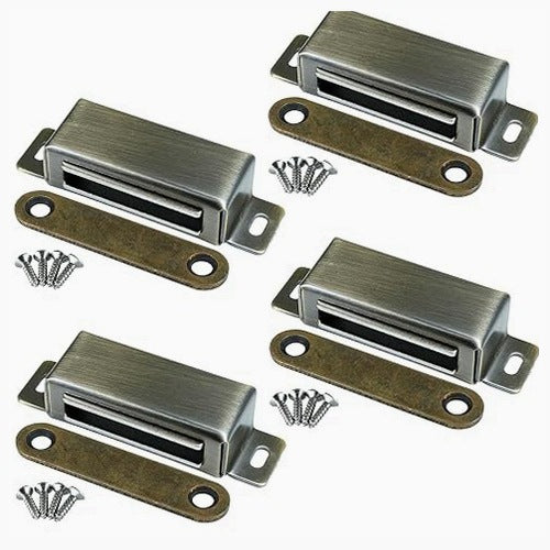 MAGNETIC LATCHES FOR DRAWER DOOR CABINETS STAINLESS STEEL 2 PIECES