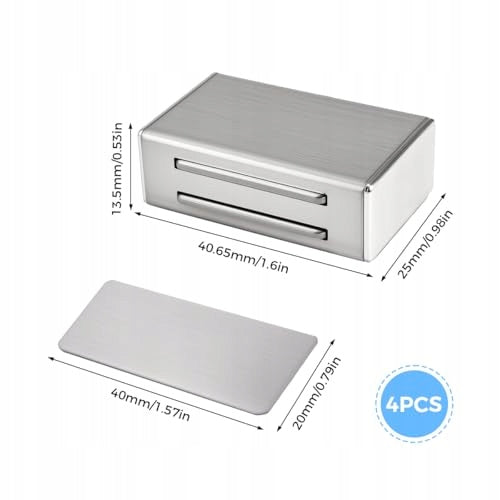 MAGNETIC SELF-ADHESIVE LATCH FOR DOOR CABINET FURNITURE 12 KG 2 PCS Manufacturer code Bez marki