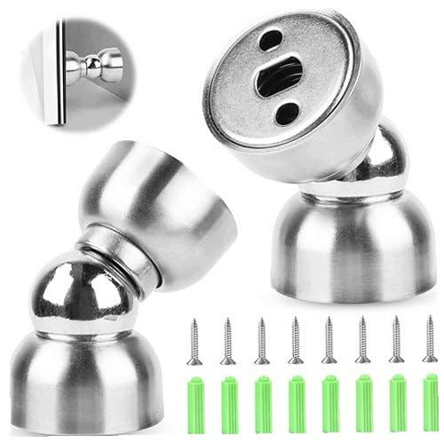 MAGNETIC STOPWATCH FOR DOOR STAINLESS STEEL FOR WALL FLOOR 2 PCS