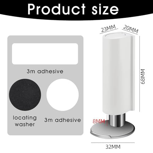MAGNETIC STOPWATCH FOR DOORS WHITE SELF-ADHESIVE WITHOUT DRILLING HOME OFFICE Product weight with unit packaging 0.07 kg