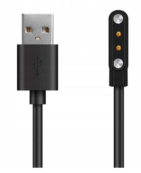 MAGNETIC USB POWER CABLE FOR SMARTWATCH UNIVERSAL 2 PIN Manufacturer code 62539 KW10 KW20 DT88 PRO RNBE37 RNBE45 L5 L9