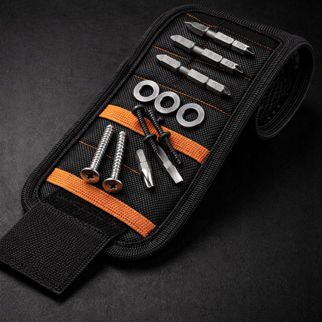 MAGNETIC WRIST BAND TOOL WRIST WITH POCKETS PRACTICAL Packaging status original