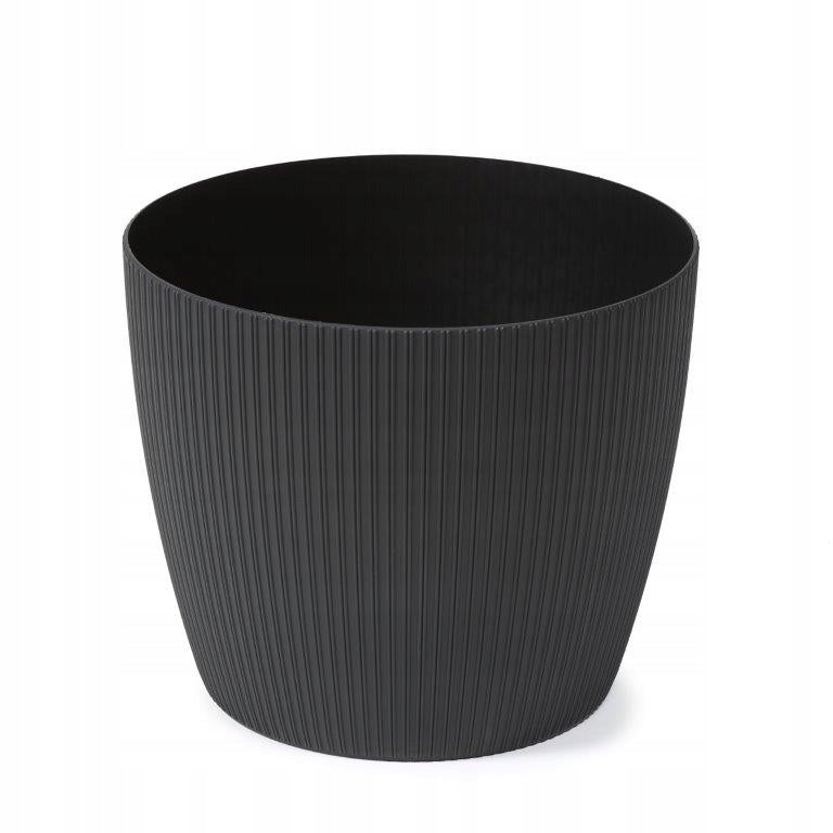 MAGNOLIA JUMPER flowerpot cover, diameter. 19cm BLACK Manufacturer code LA667-04