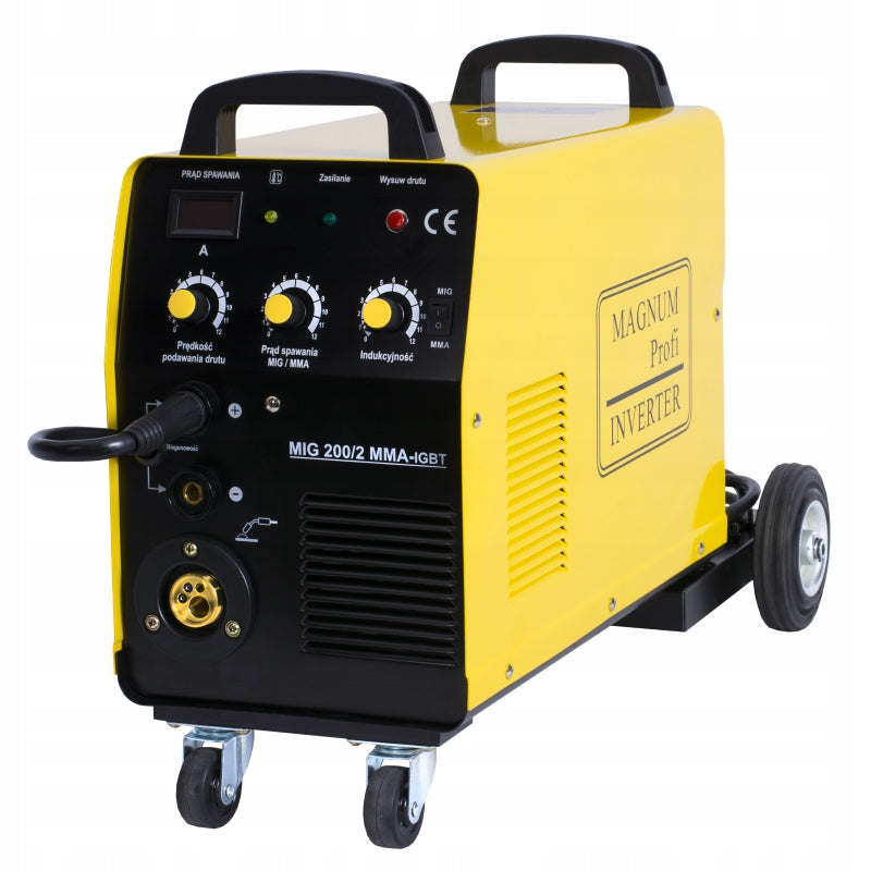 MAGNUM MIG 200 KN MIG/MMA 200A Inverter welder Mask Brand Magnum