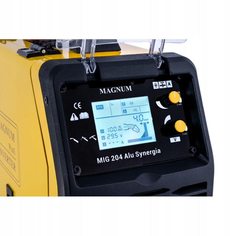 MAGNUM MIG 204 ALU SYNERGY MIG/MAG MMA TIG FCAW 200A 230V SET4 Manufacturer code U MI 204AL SY #ZESTAW1AK