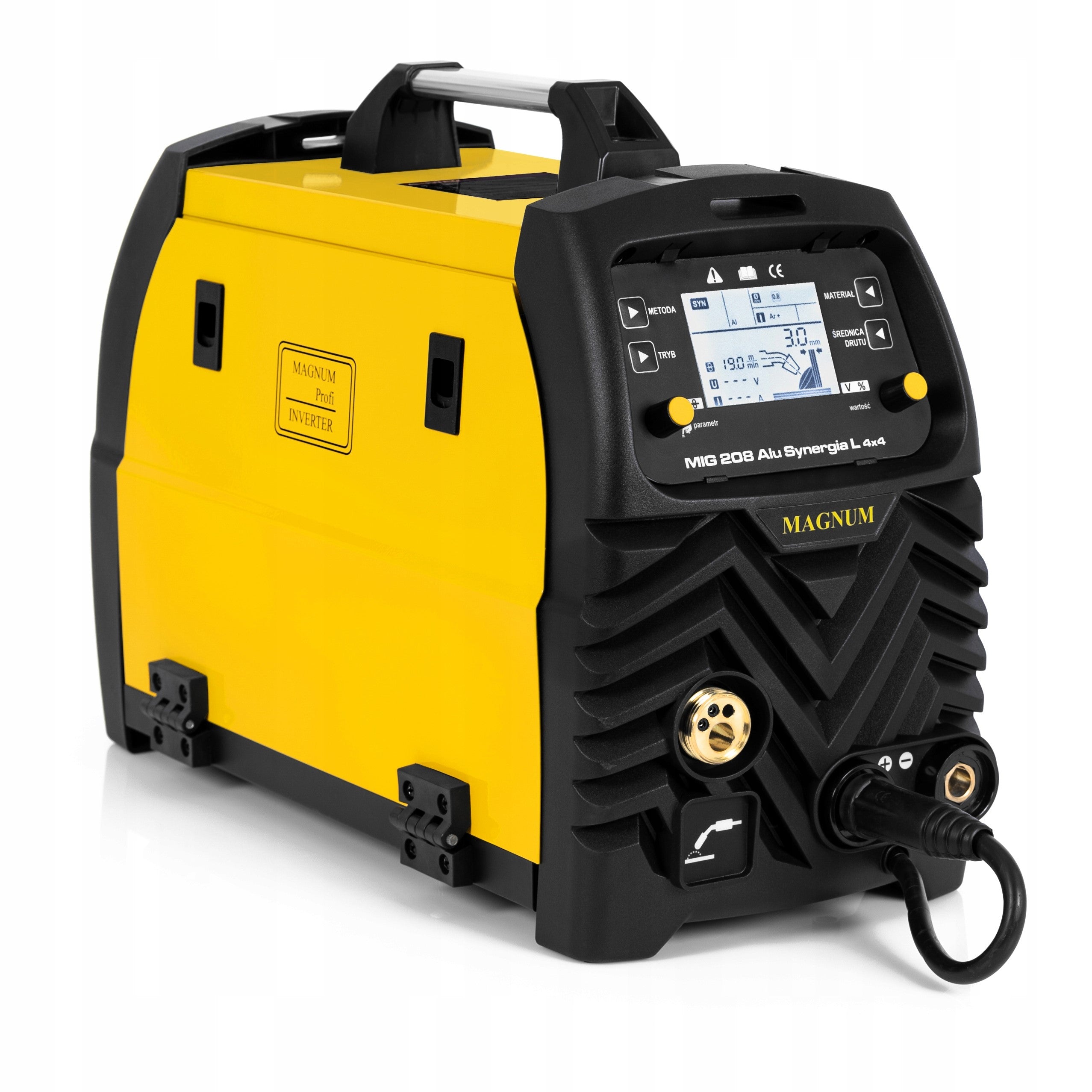 MAGNUM MIG 208 ALU SYNERGY WELDING MACHINE 4X4 MMA TIG 200A ALUMINIUM 3IN1 Packaging status original