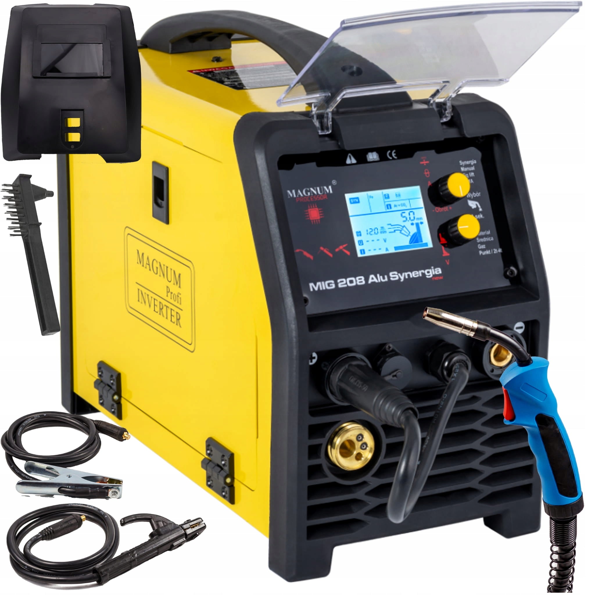 MAGNUM MIG 208 ALU Synergy MIG/MAG TIG MMA 230V welder
