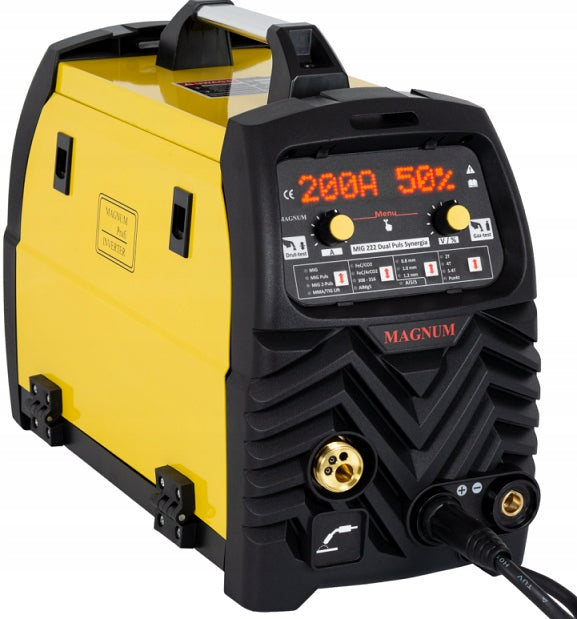 MAGNUM MIG 222 DUAL PULSE WELDING MACHINE SYNERGY MMA TIG LIFT 3IN1 Manufacturer code U MI 222 DP MAPL-24