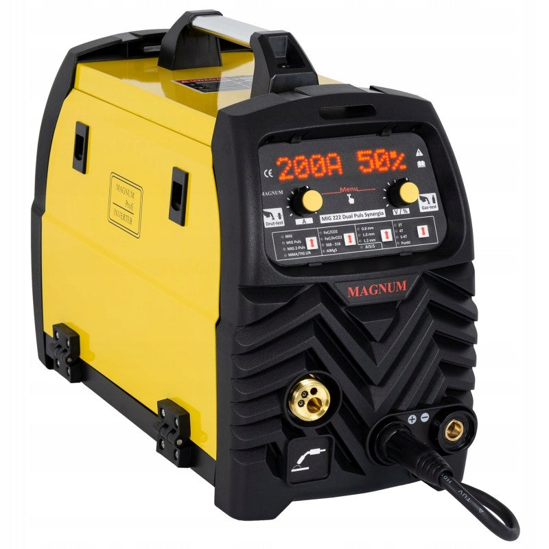 MAGNUM MIG 222 Dual Pulse Synergy Welder 230V MIG/TIG/MMA 200A Manufacturer code U MI 222 DP