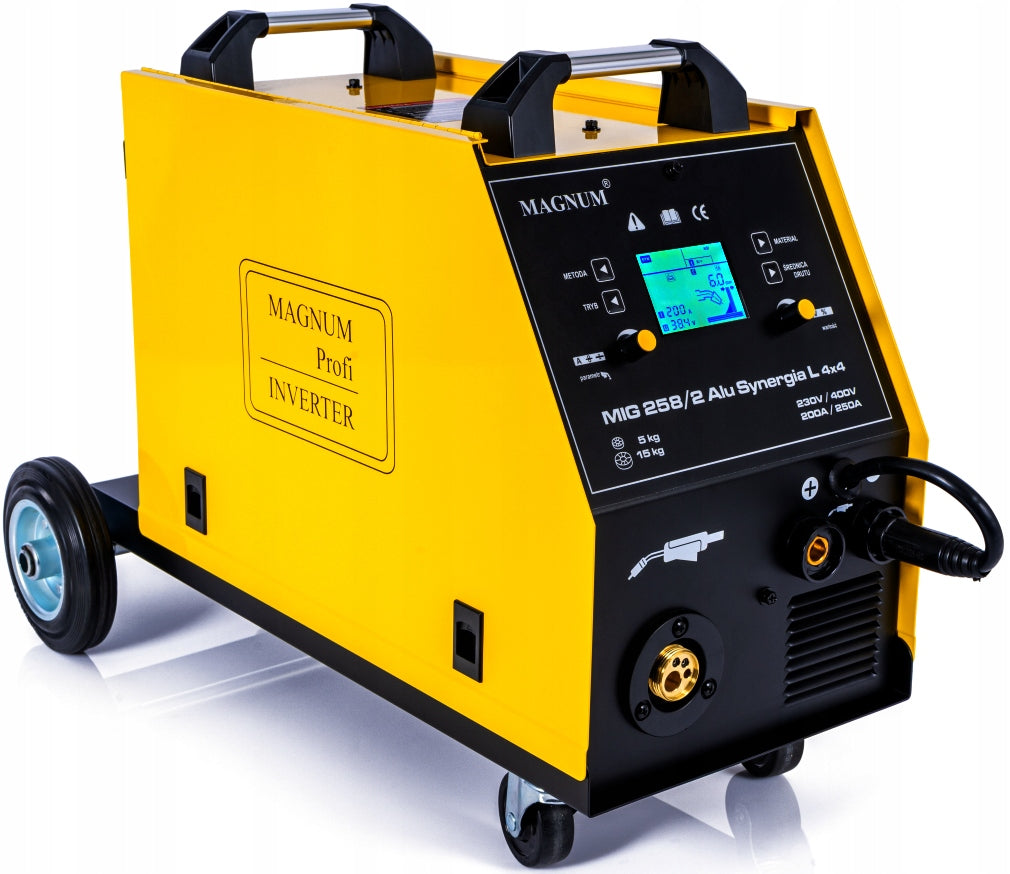 MAGNUM MIG 258/2 ALU SYNERGY L 4X4 200A/250A INVERTER WELDING MACHINE Packaging status original