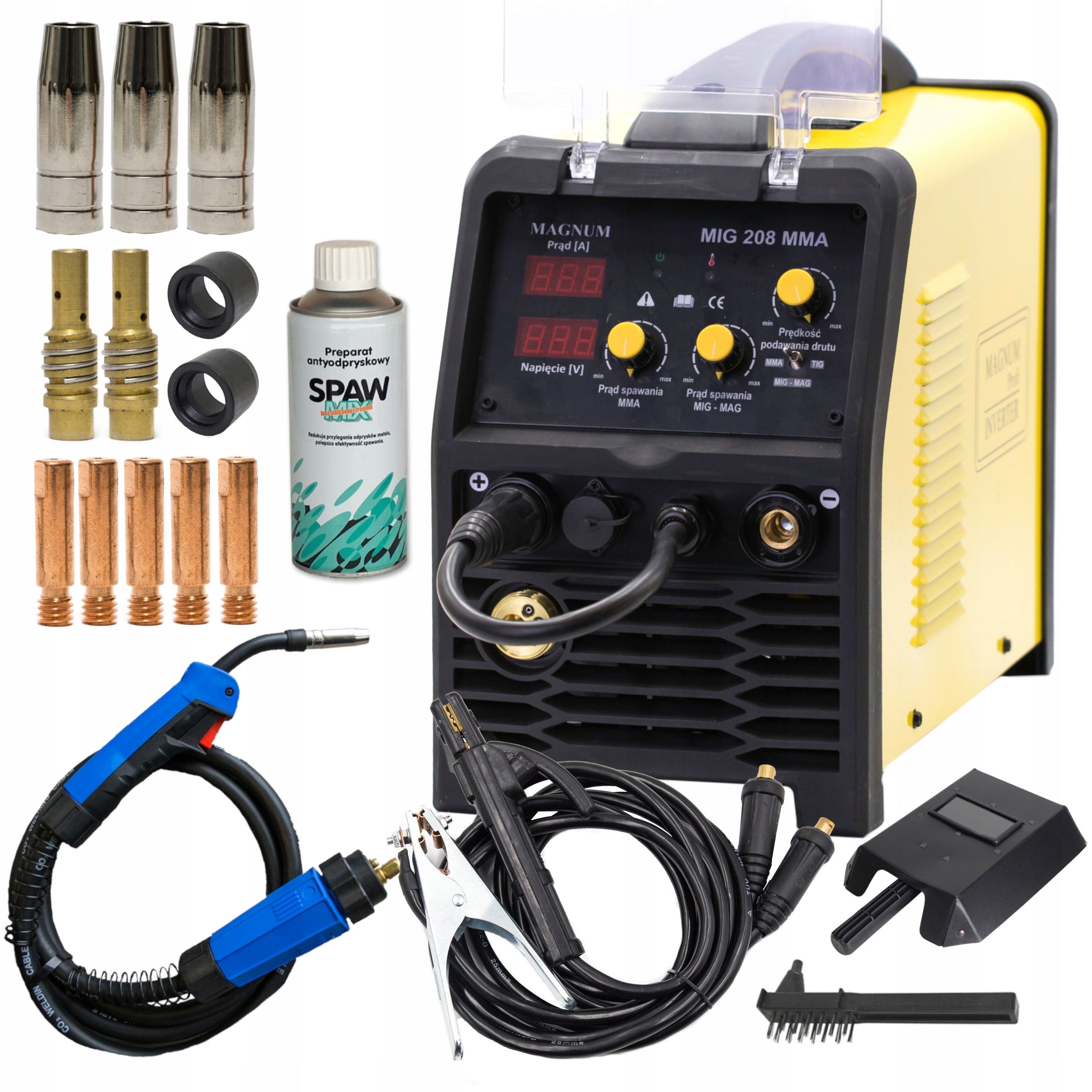 MAGNUM MIG/MAG 208 MMA WELDING MACHINE NEW VERSION