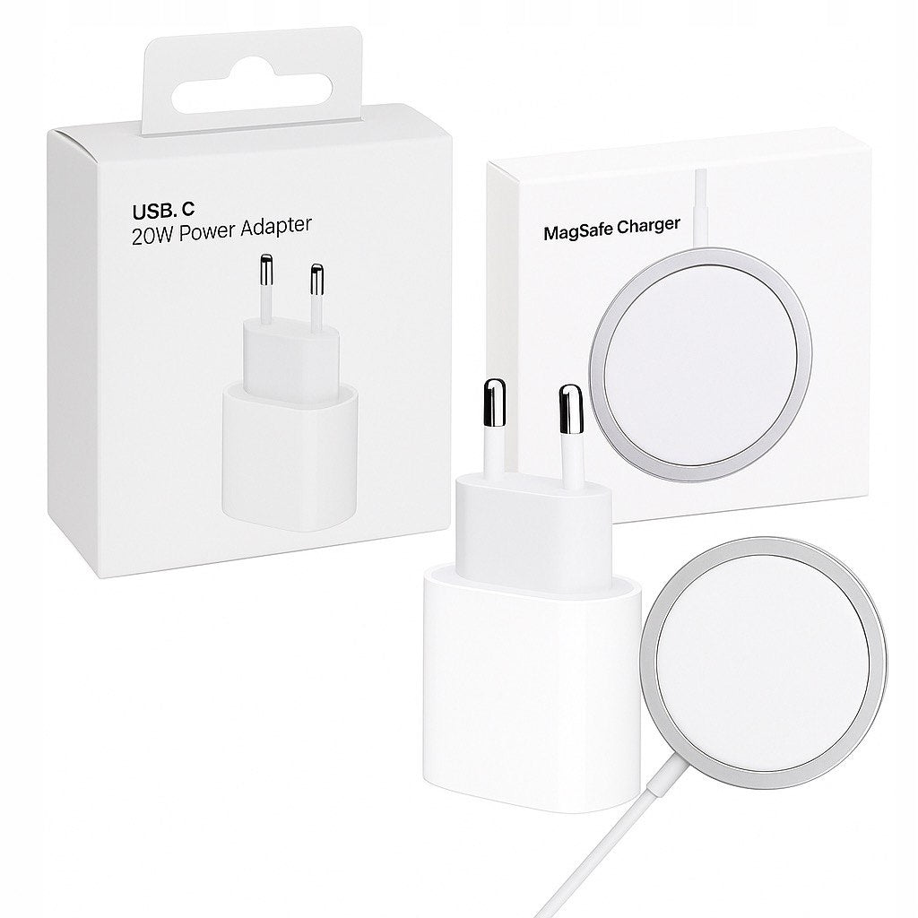 MAGSAFE INDUCTION CHARGER FOR APPLE IPHONE + USB-C Cube