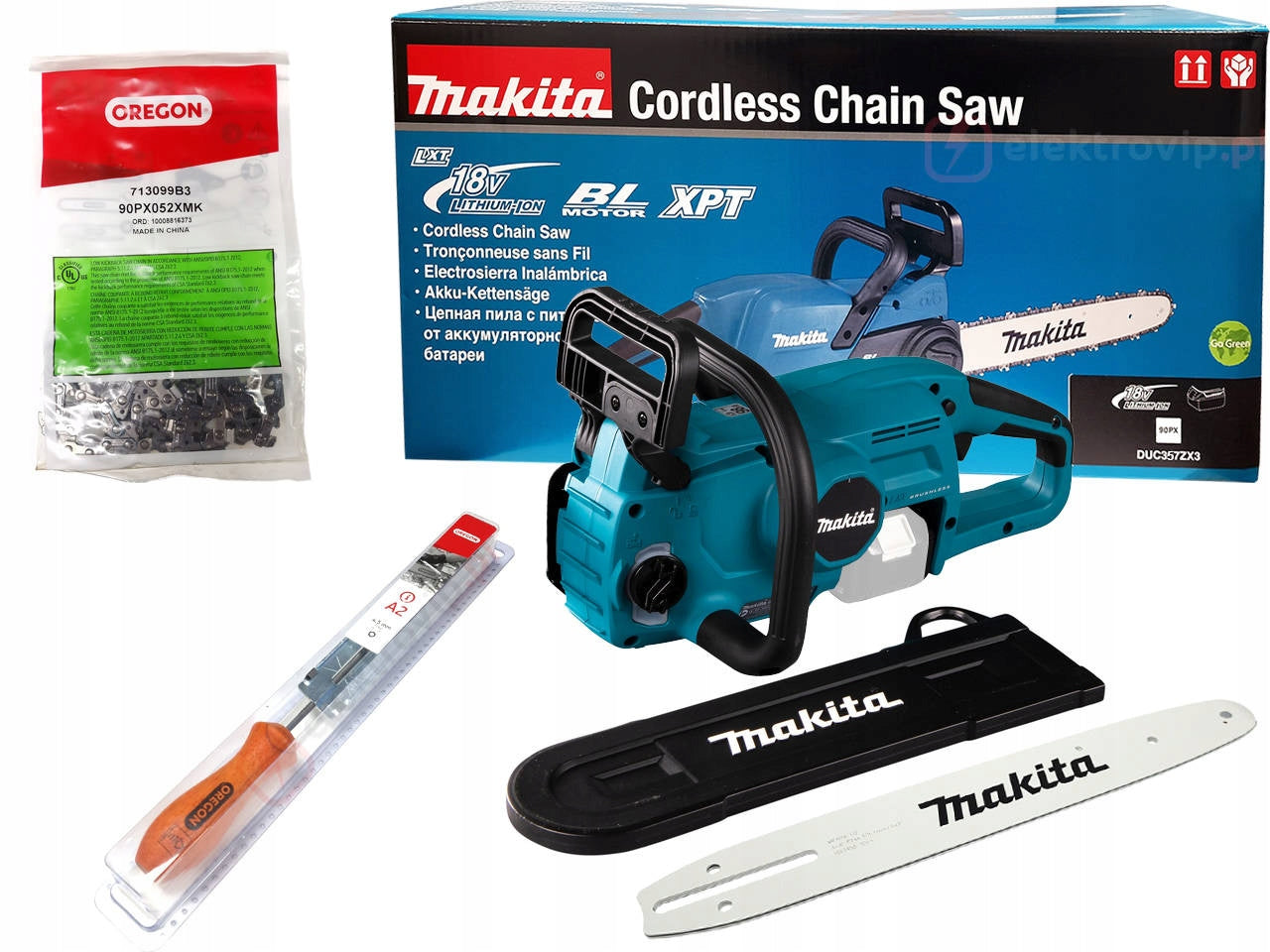 MAKITA Cordless chainsaw BLMotor 18V LXT 35cm DUC357ZX3 Packaging status original