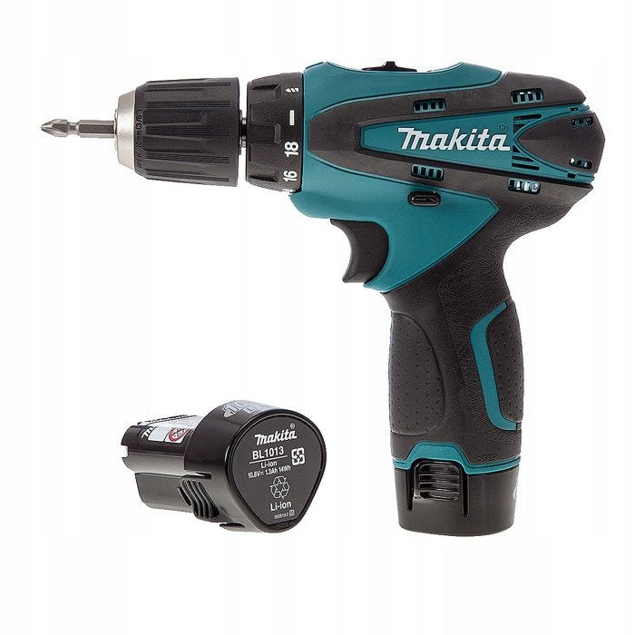 MAKITA Cordless screwdriver 10,8V DF330DWE 2x1,3Ah 2 gears Suitcase Brand Makita