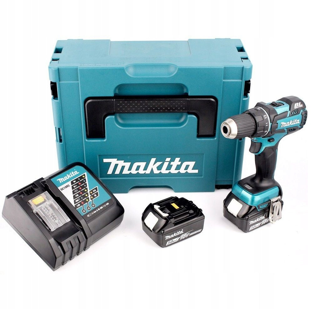 MAKITA DDF484RFJ DRILLING MACHINE 18V 54NM 2x3.0AH SUITCASE MAKPAC
