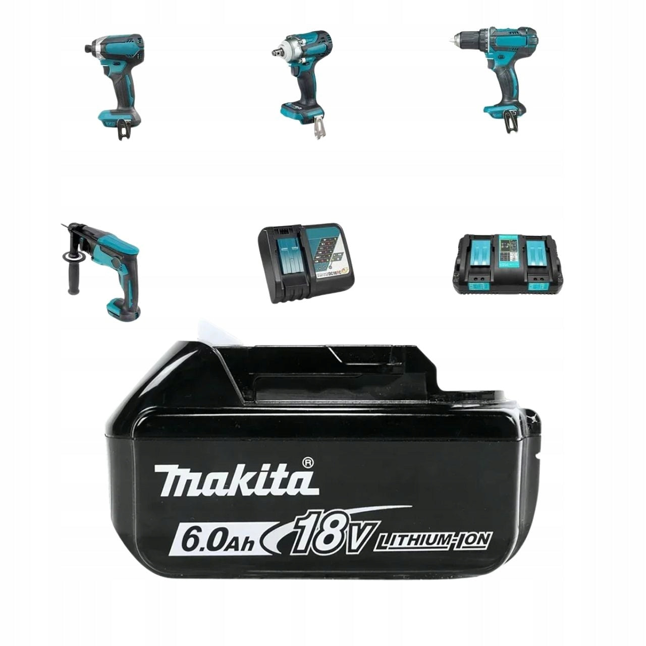 MAKITA LI-ION 18 V 6 Ah BL1860 BATTERY Manufacturer code M 197422-4