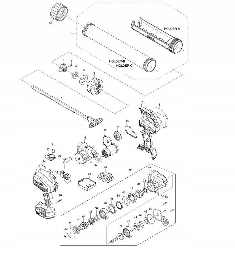 MAKITA PISTON TYPE B SET FOR BCG180 DCG180 CG100D Code: 142072-0 Manufacturer code 142072-0