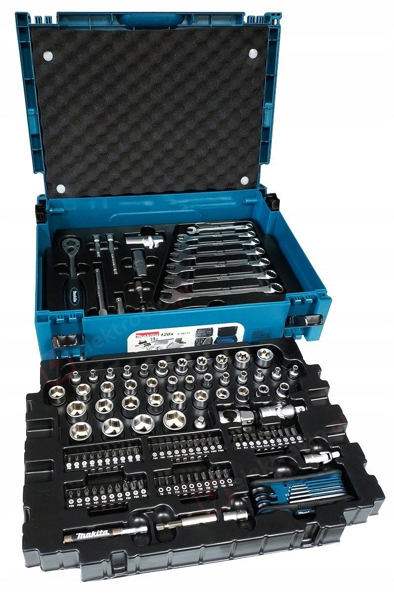 MAKITA Set of hand tools for keys in case Makpac 120 el. E-08713 Manufacturer code E-08713