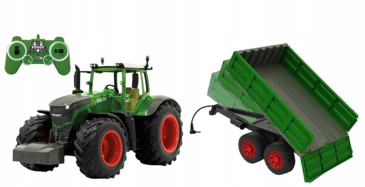 MALIK Tractor set Fendt 1050 RC 1:16 with remote controlled trailer Jama