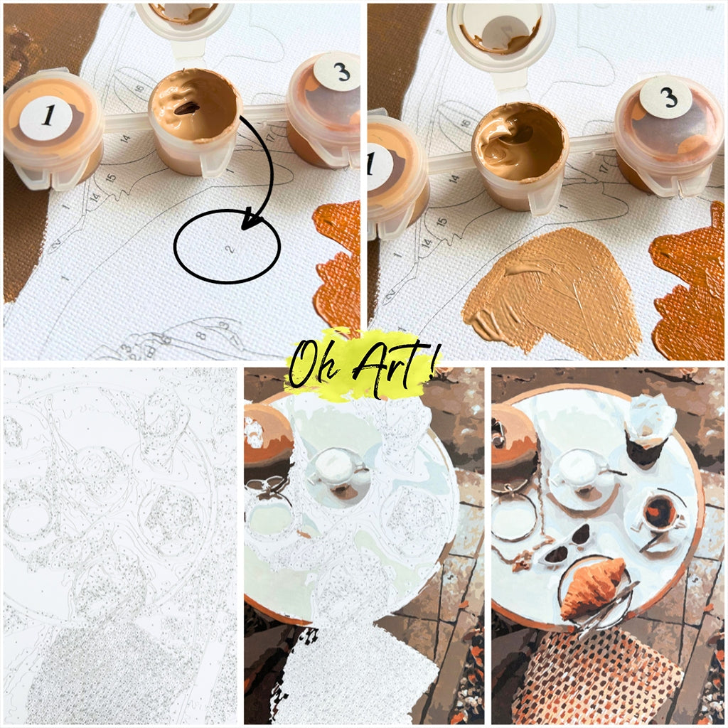 Tapyba pagal skaičius Trys beždžionės Oh Art!, 40x50 cm