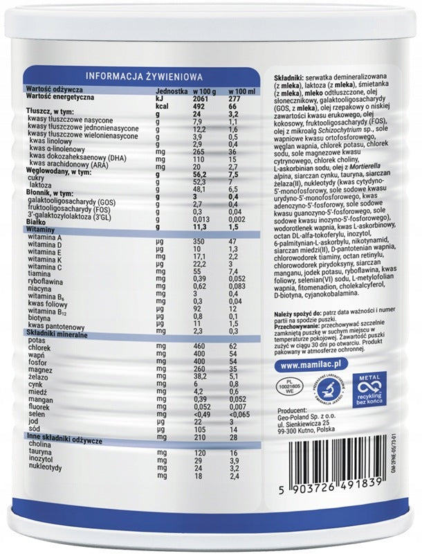 MAMILAC PREMIUM 2 MILK NEXT AFTER 6 MONTHS WITHOUT PALM OIL 400G Medical device no