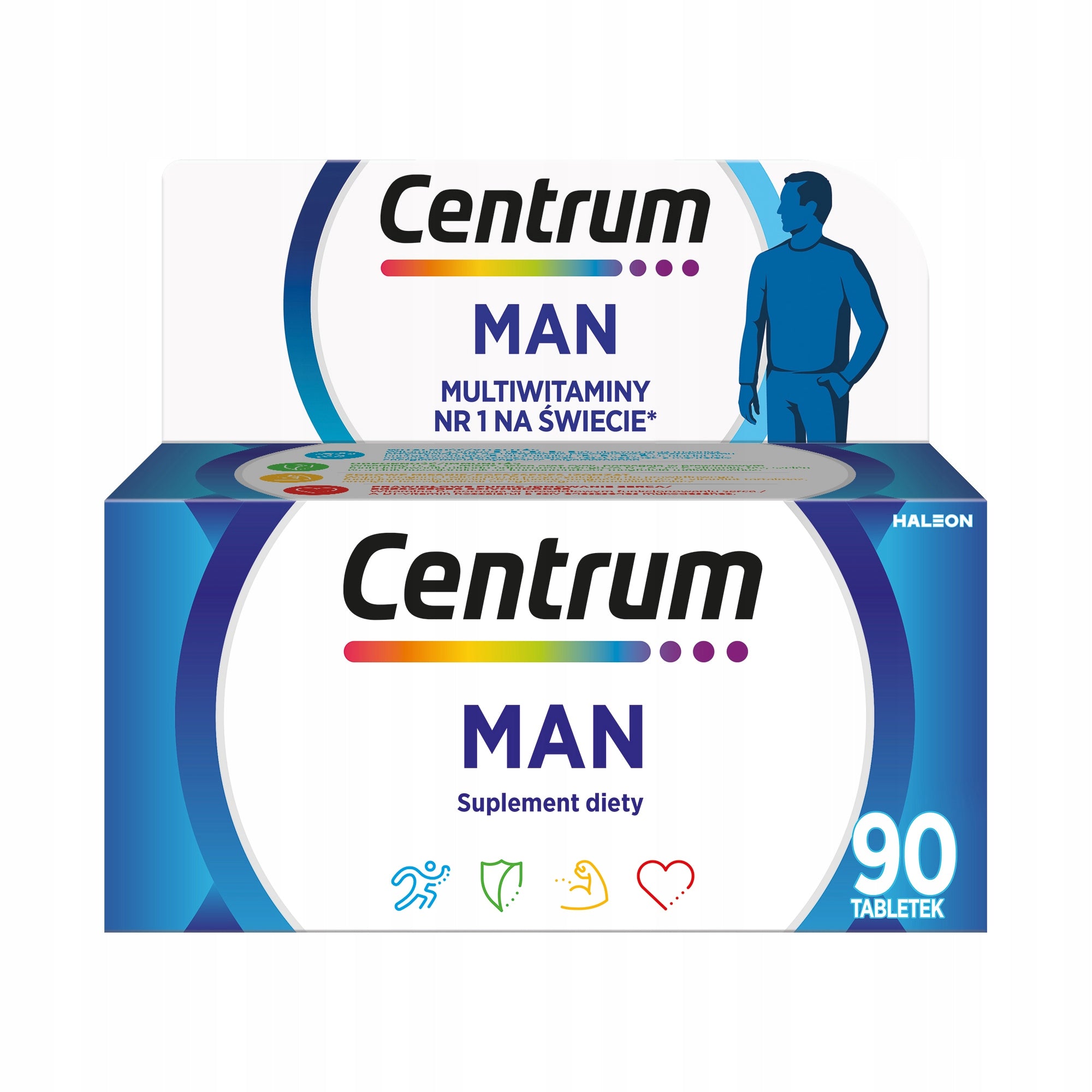 MAN CENTER multivitamins for men dietary supplements Vitamins 90 tablete