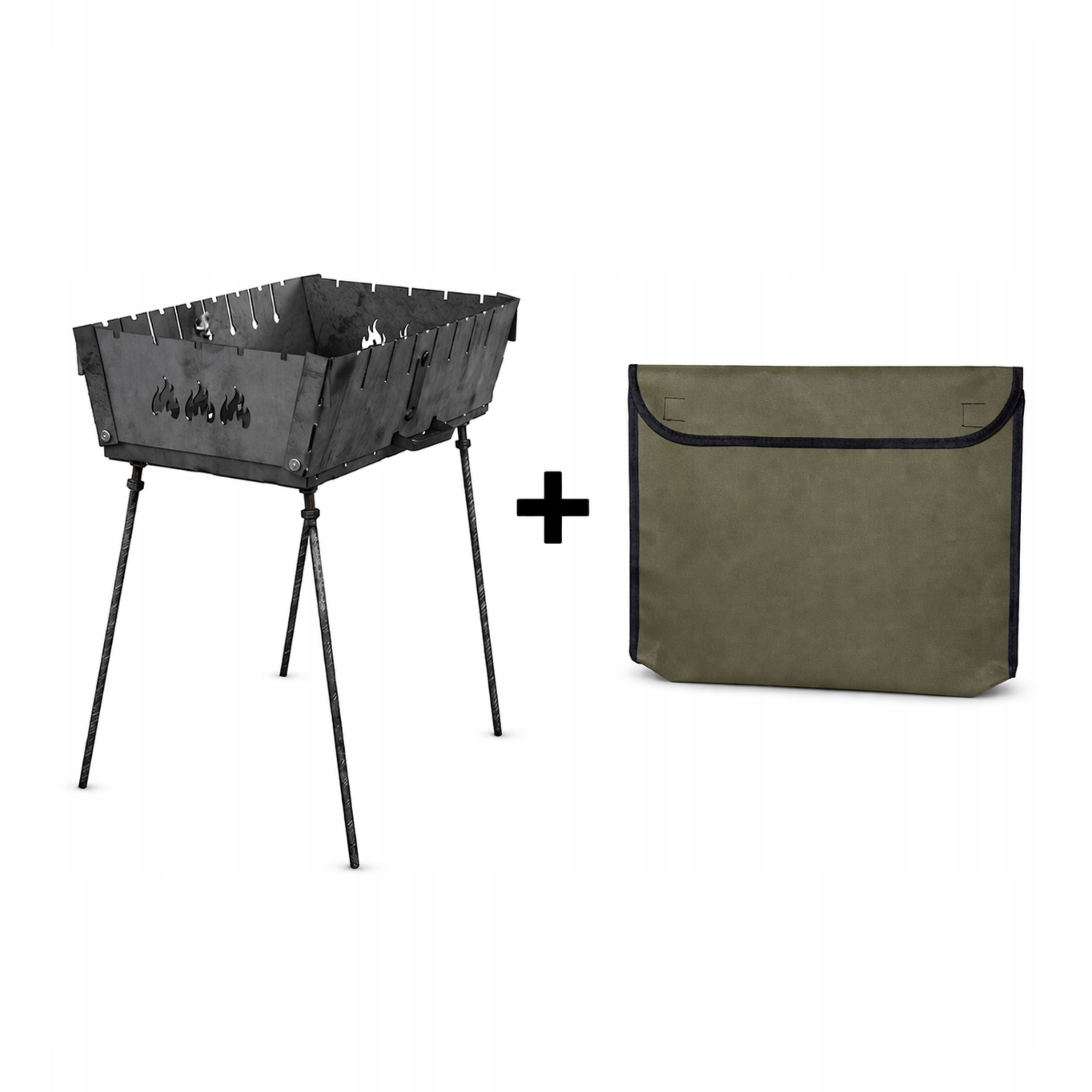 MANGAL "TOURIST" FOR 8 SKEWERS 3MM + COVER T83P GRILL FOLDED T83P