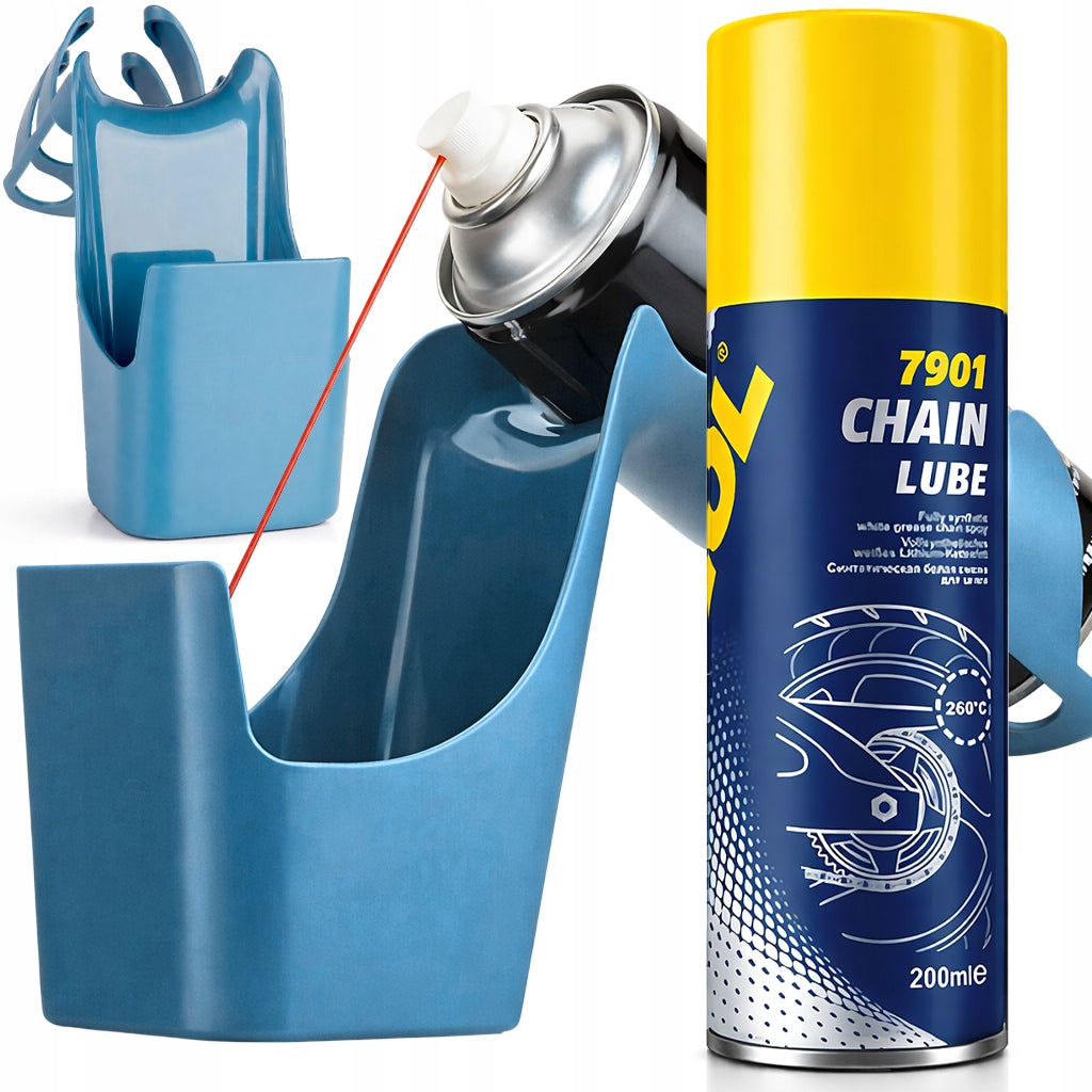 MANNOL CHAIN GREASE + CONTAINER LUBRICATION HOLDER BIKE MOTORCYCLE