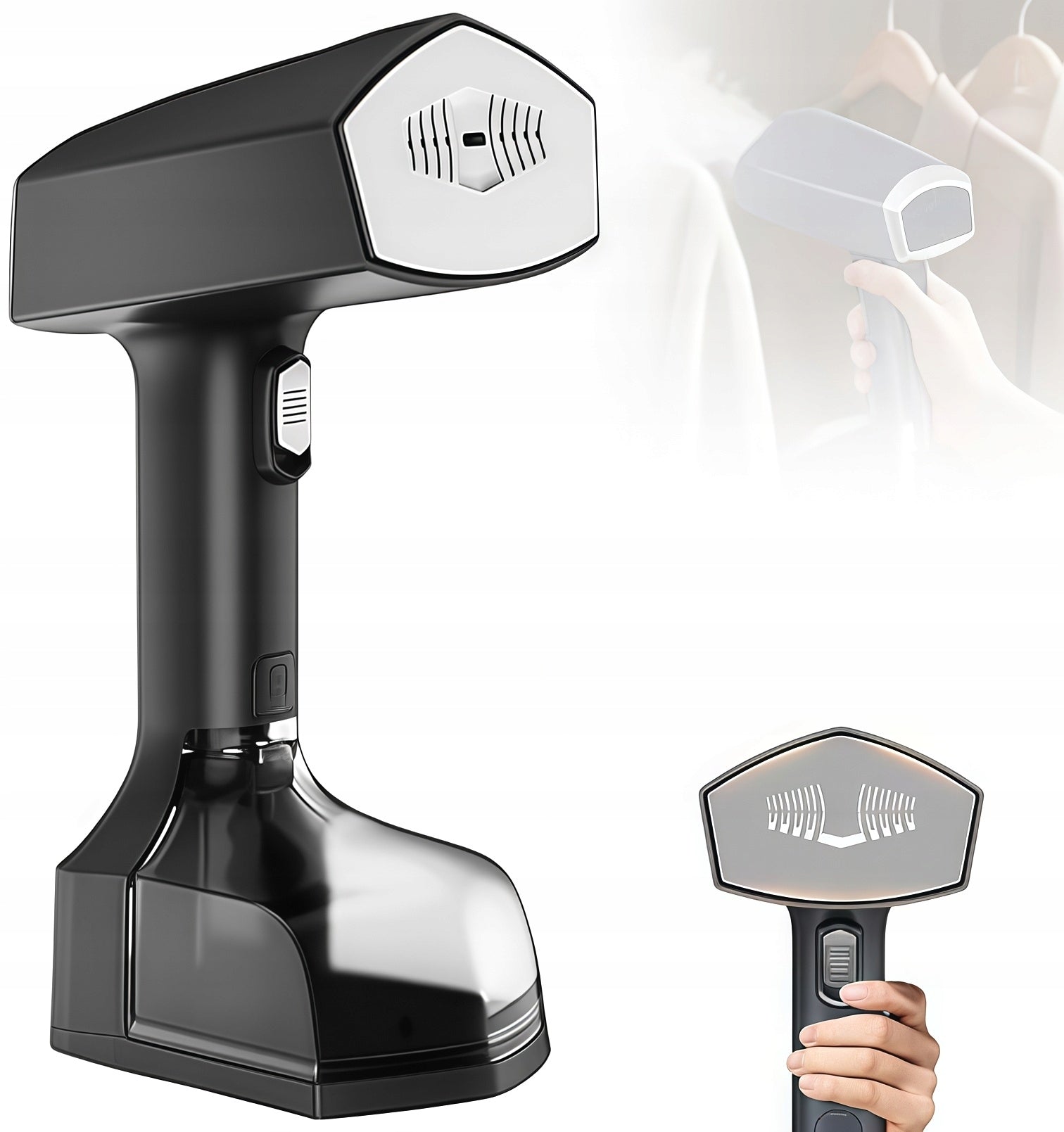 MANUAL EVAPORATOR FOR CLOTHES - BLACK - QUICK REMOVAL OF CREASES