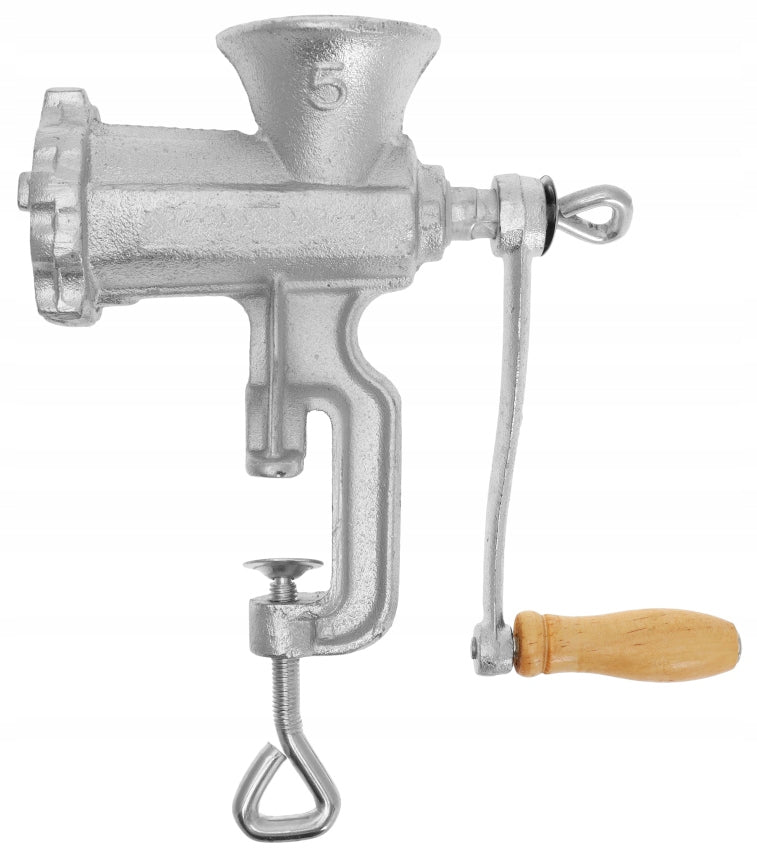 MANUAL MACHINE SOLID FOR GRINDING MEAT No. 5 Cast Iron STUFFER NO. #5 Manufacturer code AU-1426Ma