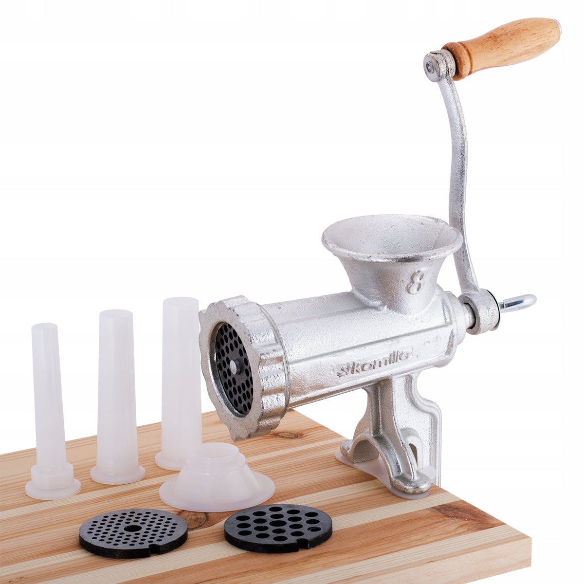 MANUAL MEAT GRINDER NO. 8 STUFFER Brand Kamille