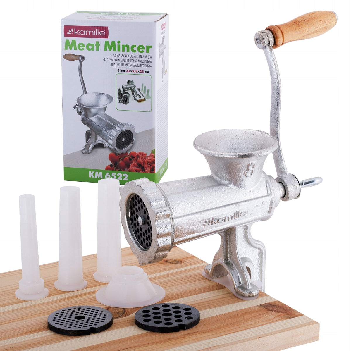 MANUAL MEAT GRINDER NO. 8 STUFFER