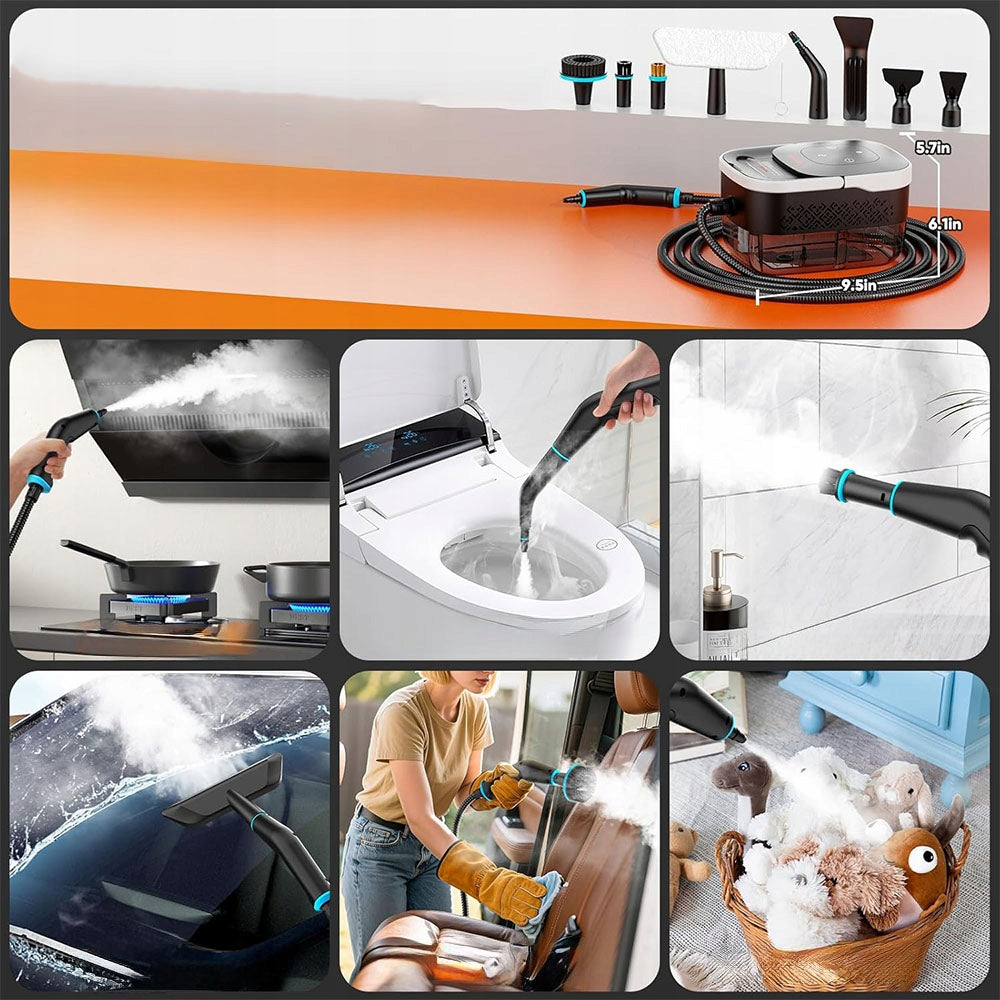 MANUAL MULTIFUNCTIONAL STEAM CLEANER HIGH PRESSURE WASHER Capacity 1.25 l