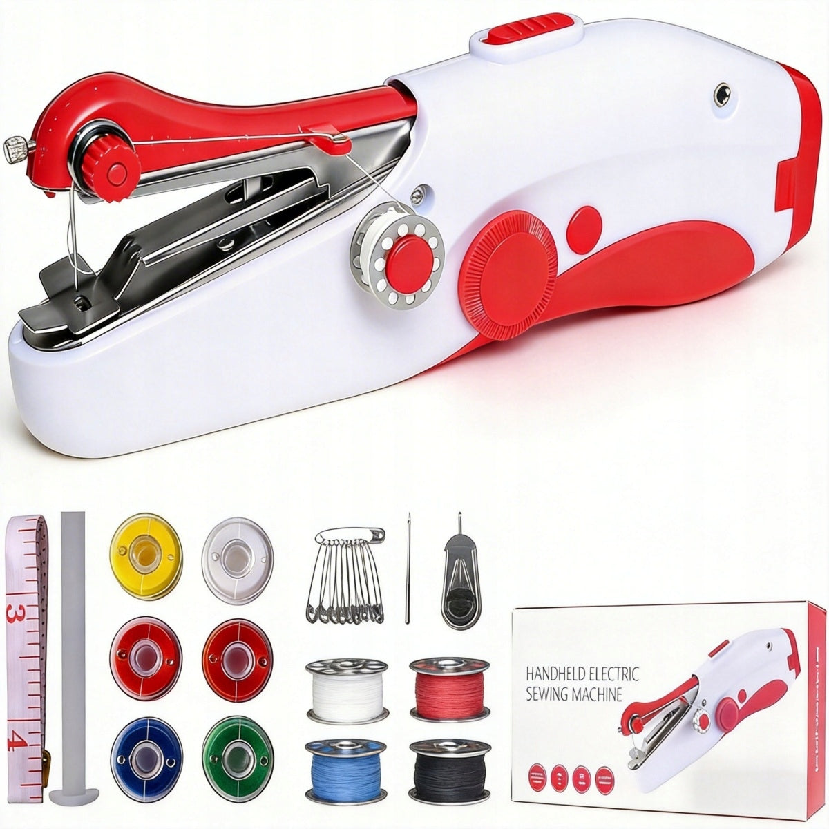 MANUAL SEWING MACHINE MINI-MACHINE EASY SEWING PORTABLE + ACCESSORIES.
