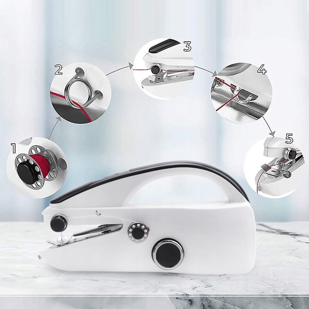 MANUAL SEWING MACHINE SMALL PORTABLE AKCESORIA ADDITIONAL LIGHTWEIGHT PORTABLE Sewing features embroidery hem sewing repairing