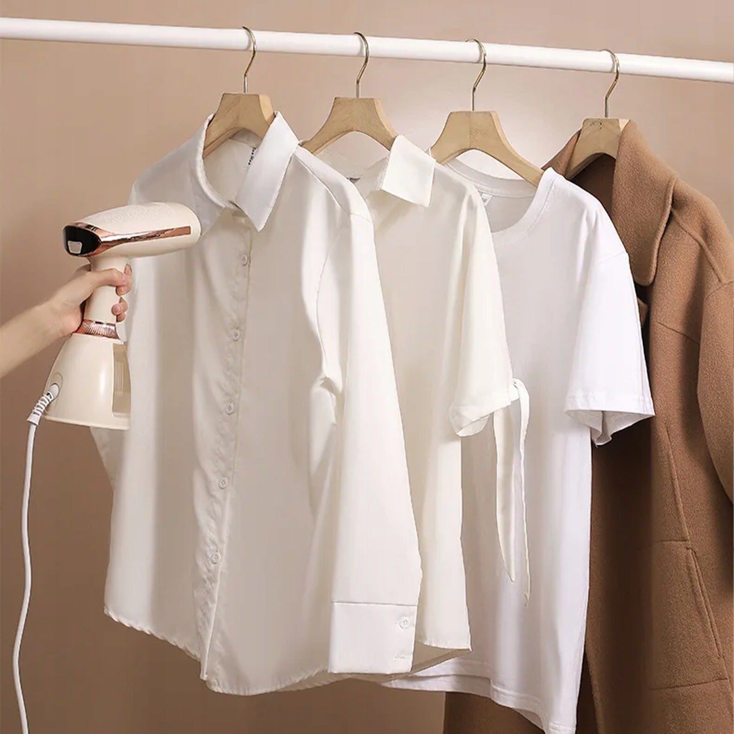 MANUAL STEAMER FOR CLOTHES STEAM IRON STEAMER ADJUSTMENT 7IN1 SET Manufacturer code PAROWNICA STEAMER REGULACJA PARY