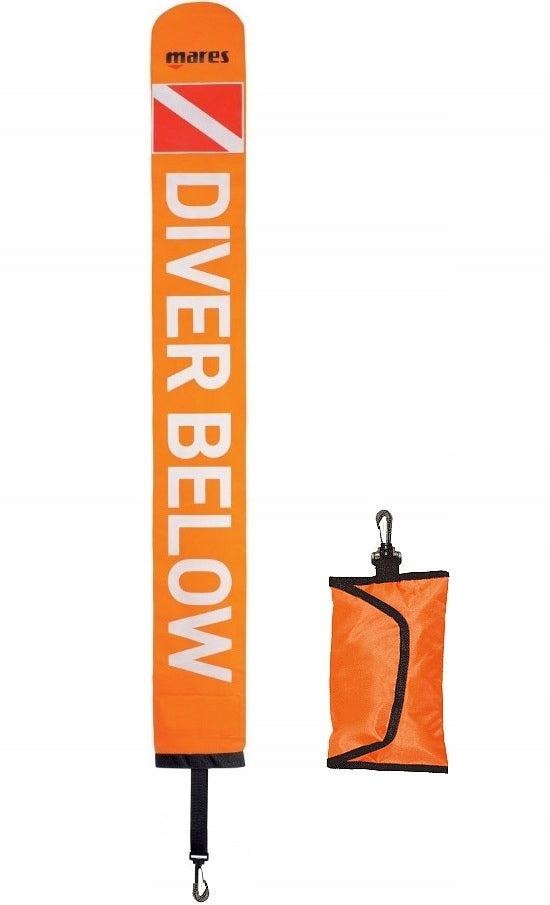 MARES - STRANDARD INFLATABLE BUOY 80x30CM CABLE 20 METERS