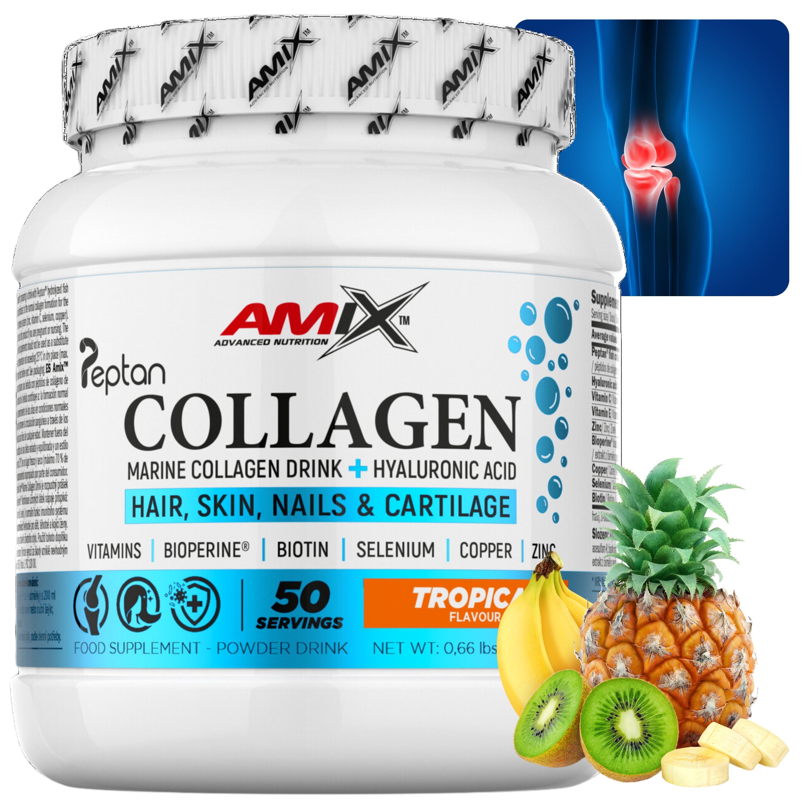 MARINE COLLAGEN powder WITH FISH Healthy Skin Hair Nails Selenium Biotin