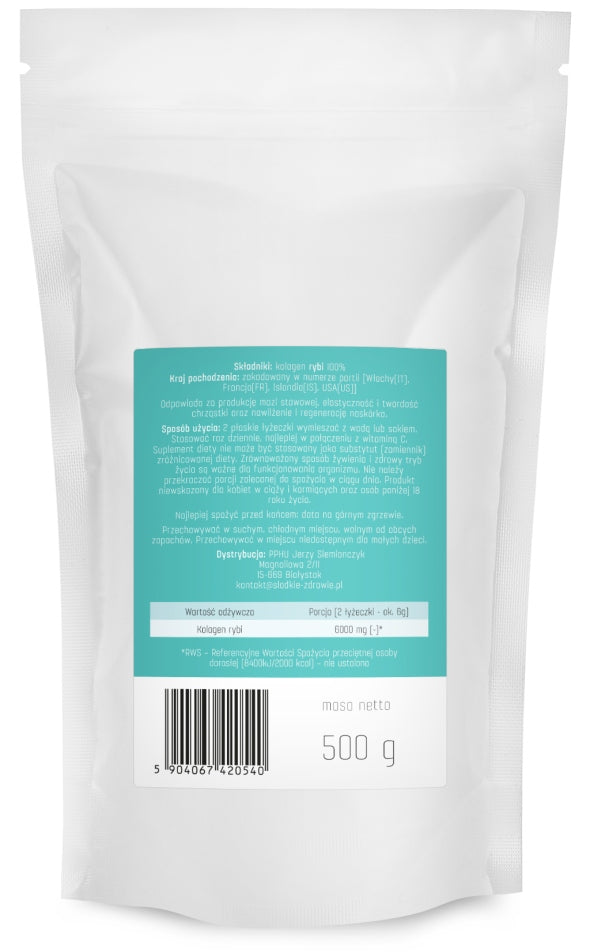 MARINE FISH COLLAGEN powder NATURAL PURE 100% 500g Expiration date at least 1 year from the date of purchase